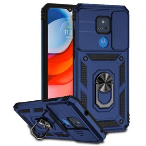 Estuche Gangxun Para Motorola Moto G Play 2021, Soporte Giratorio 360°, Estilo Mecánico Y Magnético