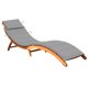thumbnail image 1 of Tumbona VidaXL de madera maciza de acacia con cojín para exteriores, 1 of 9