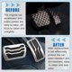 thumbnail image 3 of Unique Bargains Juego de 2 Piezas de Cubierta de Pedal de Acelerador y Freno para Ford Escape Metal Goma Tono Plateado Negro, 3 of 7