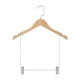 thumbnail image 3 of Perchas De Madera Para Trajes, Perchas Para Pantalones, Gancho Giratorio Resistente Y Duradero Con Clips Para Ropa De Hombre, 3 of 5