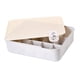 thumbnail image 1 of Caja De Almacenamiento De Ropa Interior, Organizador De Cajones De PP, Armario Apilable, Organizador De Gabinete, Tapa Beige, 15 Rejillas, 1 of 5