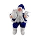 thumbnail image 4 of Figura De Papá Noel Con Bolsa De Regalo Y Regalos Para Decoración De Oficina Navide?a Azul, 4 of 5