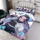 thumbnail image 3 of Kochou Shinobu Conjunto de sábanas temático, trío de piezas, cómodo y amigable con la piel, diseño único, regalo de decoración para el hogar para familiares, amigos y fans, 90 cm * 190 cm, 3 of 6