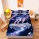 thumbnail image 1 of 3pcs K-POP Rainbow Fairy Fitted Sheet - Soft And Comfortable Bedroom Guest Room And Dormitory Decoration Bedding Bedspread Set Three-Piece Set (Including 1 Fitted Sheet + 2 Pillowcases, 1 of 1