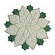 thumbnail image 4 of Mantel Individual Navideño, Mantel De Lino Con Bordado De Flores Para Cena, Para Cafetería, Hotel, Cocina, Blanco, 40cm, 4 of 5
