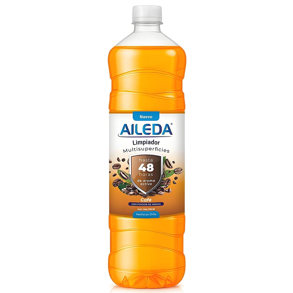 Aileda - Limpiador De Pisos Aromas Variados 900ml En Botella Fragancia Café