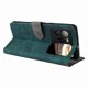 thumbnail image 5 of Funda Billetera para BLU Bold N4 con Soporte - Cartera de Cuero con Ranuras Verde, 5 of 5