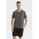 thumbnail image 1 of Polera Hombre Slim Cuello Camisero Gris Melange, 1 of 4