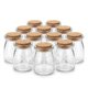 thumbnail image 1 of Set 12 Frascos Vidrio Pudding Tapa Corcho Conservas 200mL, 1 of 9