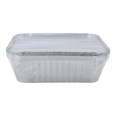 Pack De 4 Fuentes Desechables De Aluminio Con Tapa 600 Ml  Haus