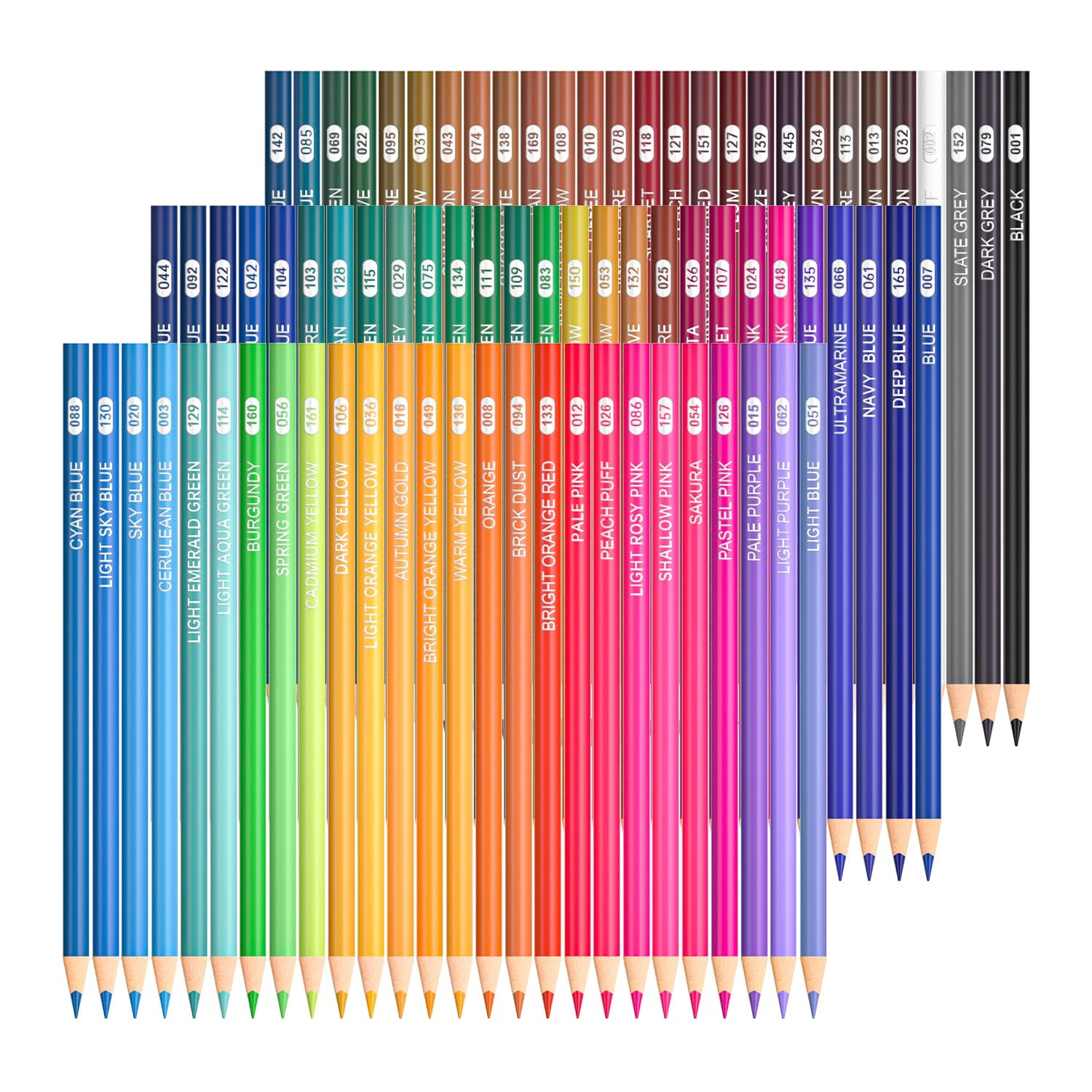 Set De 80 Lápices De Colores De Mina Suave Shuttle Art