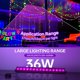 thumbnail image 2 of Barras de luz LED negra YQNLIFA 36 W, paquete de 4 unidades, IP66, impermeables, 2 of 7