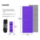 thumbnail image 2 of Colchoneta Plegable Camping Ultraliviana Impermeable 183x60x2 cm con Bolso, 2 of 3