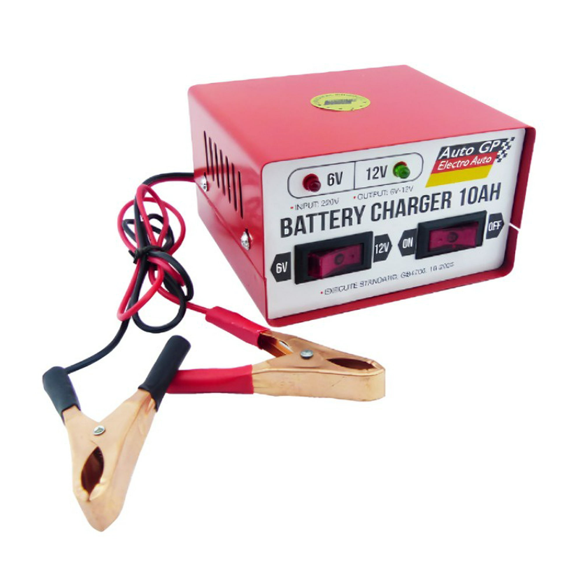 Genérrico - Cargador De Bateria De 10 Amp De 6 A 12 Volt