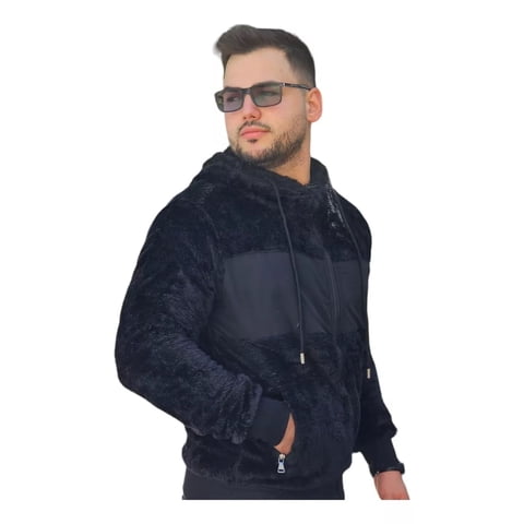Likeshop - Polerón Peludo Canguro Hombre Premium 0253