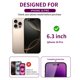 thumbnail image 2 of Protector de Pantalla de Privacidad Ifaeveus para iPhone 16 Pro 6.3" Paquete de 2, 2 of 6