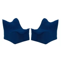 Bodevir - Set Pouf Potter 1C Felpa Azul Marino