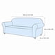 thumbnail image 3 of Funda Protectora Cubre Sofa De 3 Cuerpos Tela Elasticada Cuadrille Color Gris, 3 of 3