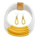 thumbnail image 3 of Joyas Africanas Collar Dispositivos Gargantilla Para Aniversario Nupcial Boda Fiesta Blanco, 3 of 5