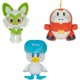 thumbnail image 1 of Peluche Pokémon Paldea First Partner, paquete de 3 unidades, 20 cm, Fuecoco, Quaxly y Sprigatito, 1 of 6