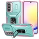 thumbnail image 1 of Funda Armada para Samsung Galaxy A26 con Tapa Deslizante y Soporte Magnético Giratorio Verde, 1 of 5