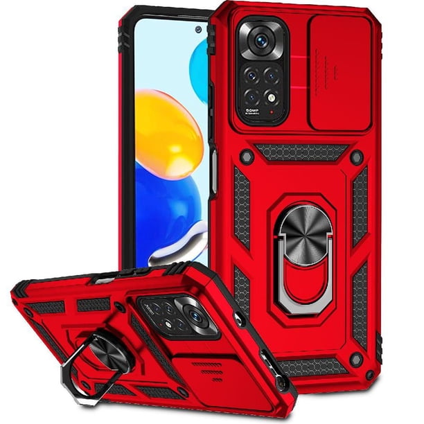 Estuche GANGXUN para Xiaomi Redmi Note 11 4G, soporte giratorio 360°, estilo mecánico y magnético
