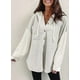 thumbnail image 2 of Sudadera SHEWIN para mujer, moda otoño 2024, botón 2XL, gris, 2 of 3
