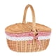 thumbnail image 4 of Cesta De Picnic De Mimbre Tejida A Mano Con Forro Lavable Para Pan Y Frutas, 4 of 5