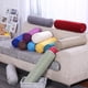 thumbnail image 5 of XmhyTop Fundas de almohada cilíndricas de lino, 16 x 6 pulgadas, con cierre oculto, para decoración hogareña y soporte cervical, cojín cilíndrico, Negro, 5 of 5