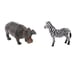 thumbnail image 4 of Realista Hipopótamo Cebra Animal Salvaje Figura Modelo Acción Figura Juguete, 4 of 5