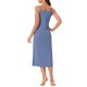 thumbnail image 3 of INSPIRE CHIC Vestido de Noche de Mujer de Rayón Suave sin Mangas con Tirantes Finos y Cuello Redondo para Primavera Verano Talla XS Azul, 3 of 6