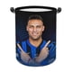 thumbnail image 1 of Lautaro Martínez Cesta de lavandería de gran capacidad redonda con asa, bolsa para ropa sucia plegable, almacenamiento para dormitorio, baño y lavadero 44x35 cm, 1 of 6