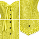 thumbnail image 3 of Corset Estilo Victoriano Con Broches Ajustable Disfraz Mujer amarillo S, 3 of 3