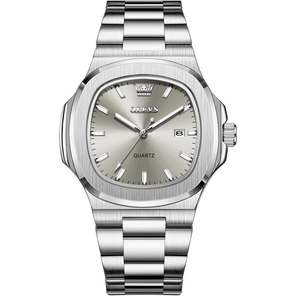Reloj OLEVS Hombre Acero Inoxidable 44 mm Cuarzo Fecha