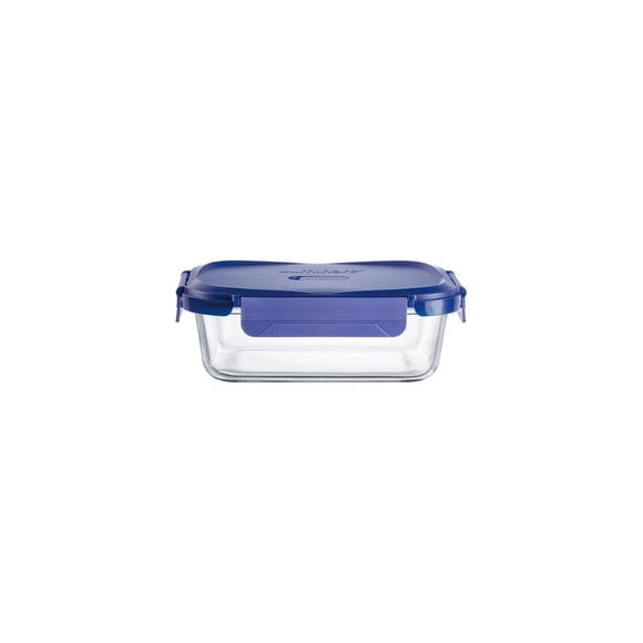 Luminarc Putina | Contenedor Hermético Rectangular 370 Ml Color Azul