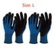 thumbnail image 1 of 2 Pairs, Blue Gardening Gloves For Women Men, Protective Polyester And Nitrile Thornproof Work Gloves, Breathable Durable Touch-Screen Garden Gloves For Weeding Digging Raking Pruning (Large), 1 of 3