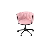Habita2 Chile - Silla De Escritorio Giratoria Base Negra Gales - Rosado