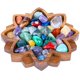 thumbnail image 1 of Bandeja expositora Curawood Lotus Crystal con soporte de madera de 20 x 20 cm, 1 of 9