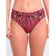 thumbnail image 1 of Bikini clásico costados drapeados estampado negro, 1 of 2