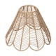 thumbnail image 3 of Sala de lámpara hecha de cuerda de papel tejido, en forma de tambor, decoración decorativa del hogar, órdenes de lámparas boho tejidas a mano únicas,, 3 of 5