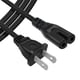 thumbnail image 1 of [Cable de alimentación] Cable adaptador de CA Powseed de 2 clavijas de 6 pies para HP Dell, 1 of 8
