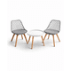 thumbnail image 1 of Set de Mesa y 2 Sillas Magic Tulip Mesh - Gris, 1 of 3