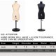 thumbnail image 2 of Maniquí de ropa lavandeform 41 cm Beige totalmente clavable, 2 of 7