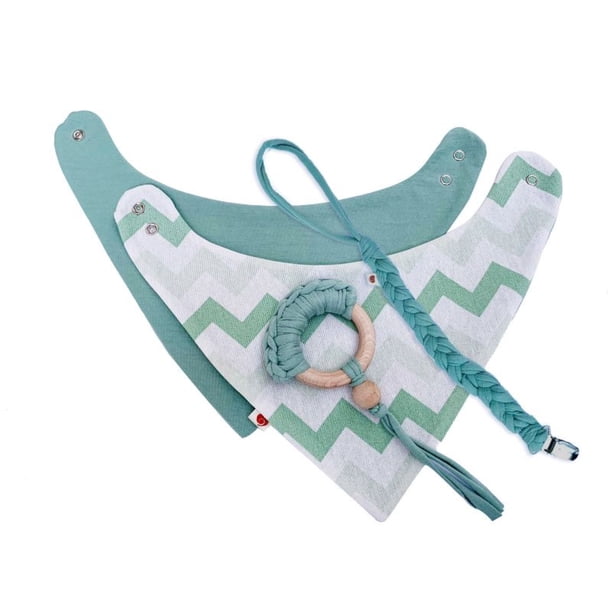 Set de aseo y salud Eco Pack de Algodón Para Baby Shower de Niño Verde