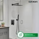 thumbnail image 2 of Alcachofa de ducha Shower System Gotonovo Rainfall Rain de 30 cm, color negro mate, 2 of 9