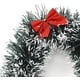 thumbnail image 4 of Guirnalda navideña de oropel, guirnalda de puntas blancas como la nieve, verde oscuro, con lazos rojos, decoración para árbol de Navidad, 2 piezas/juego, 6,5 pies/pieza, 4 of 7