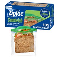 Bolsas De Plástico Ziploc Para Sándwiches Y Aperitivos, 105 Bolsas