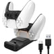 thumbnail image 1 of Base de carga para mando de PS5, cargador doble para mando DualSense de Playstation 5 con cable de carga tipo C, 1 of 7