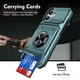 thumbnail image 1 of For Apple iPhone 16 Funda de Teléfono con Soporte de Anillo para Dedo y Pata de Apoyo, Ranuras para Tarjetas, Resistente a Golpes, Resistente, Protectora, Compatible con Soporte Magnético para, 1 of 7