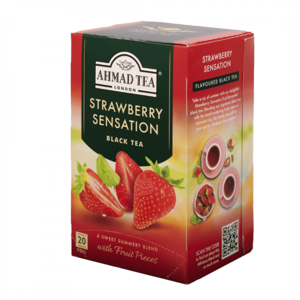Ahmad Té Negro Frutilla 20 Bolsitas
